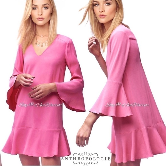 Anthropologie Dresses & Skirts - Anthropologie {HD in Paris} NWT pink bell sleeve dress *shop@iamwarrior